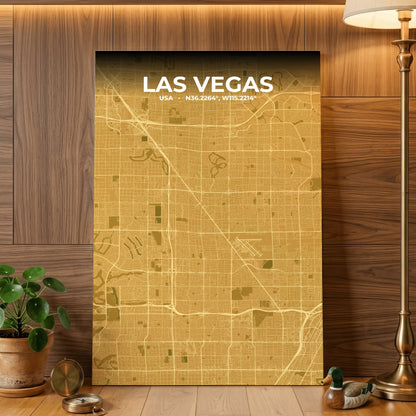 Las Vegas Forge Map Poster