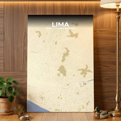 Lima Barn Map Poster