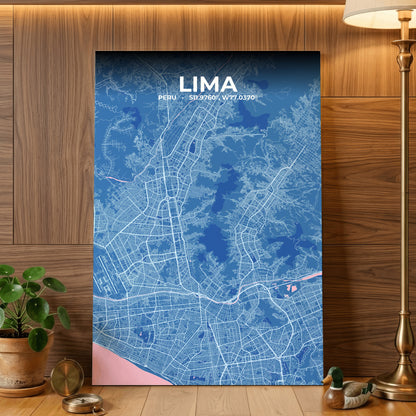 Lima Candy Map Poster