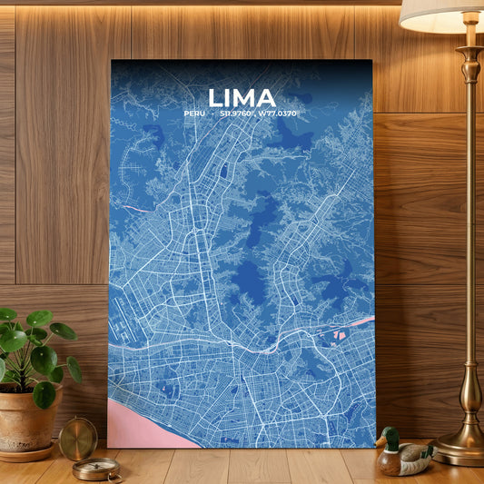 Lima Candy Map Poster