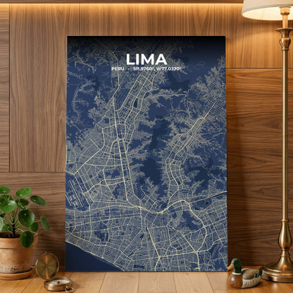 Lima Anchor Map Poster