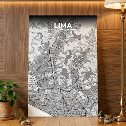 Lima Ash Map Poster