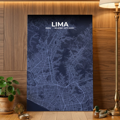Lima Tide Map Poster