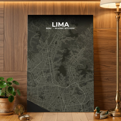 Lima Sable Map Poster