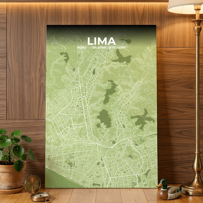Lima Grove Map Poster