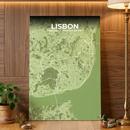 Lisbon Grove Map Poster