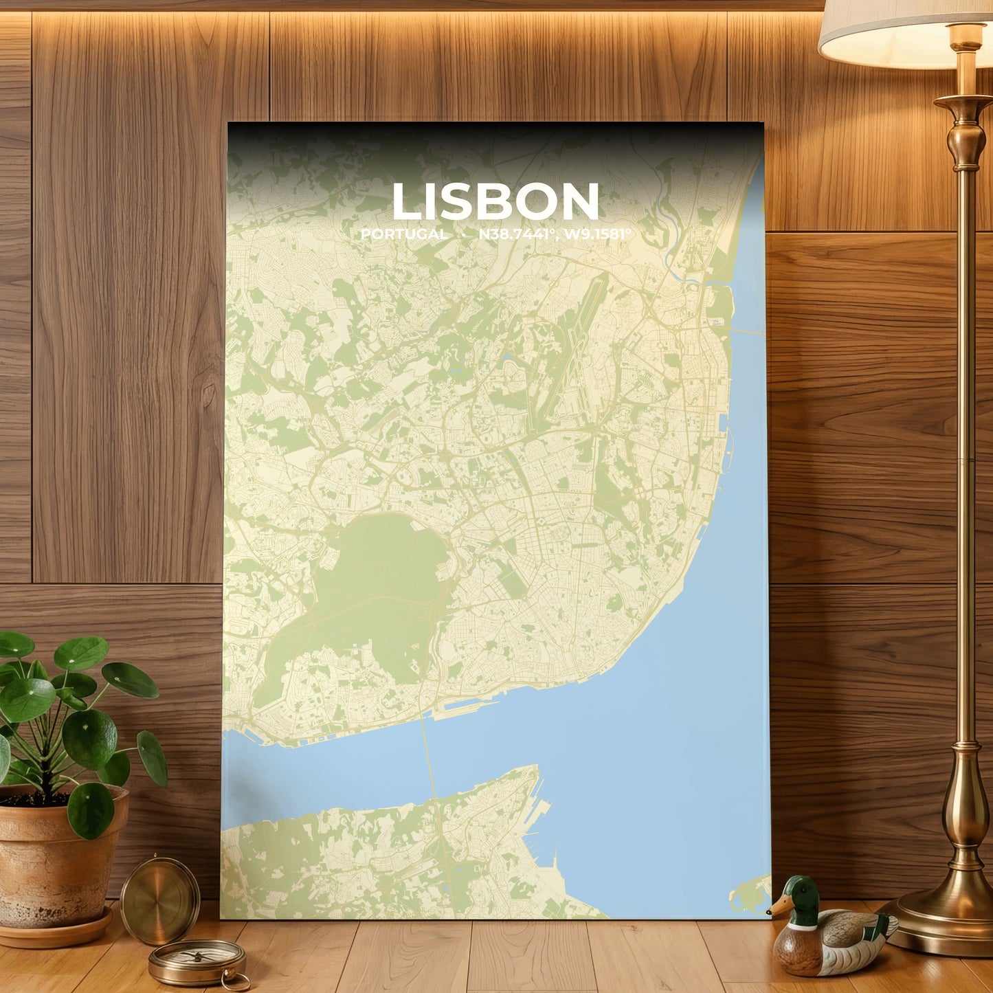 Lisbon Drift Map Poster