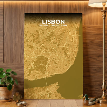 Lisbon Forge Map Poster