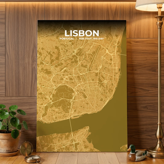 Lisbon Forge Map Poster