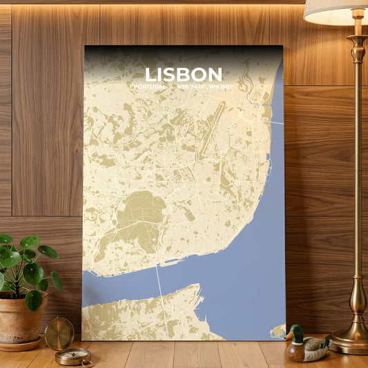 Lisbon Barn Map Poster