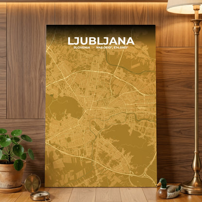 Ljubljana Forge Map Poster