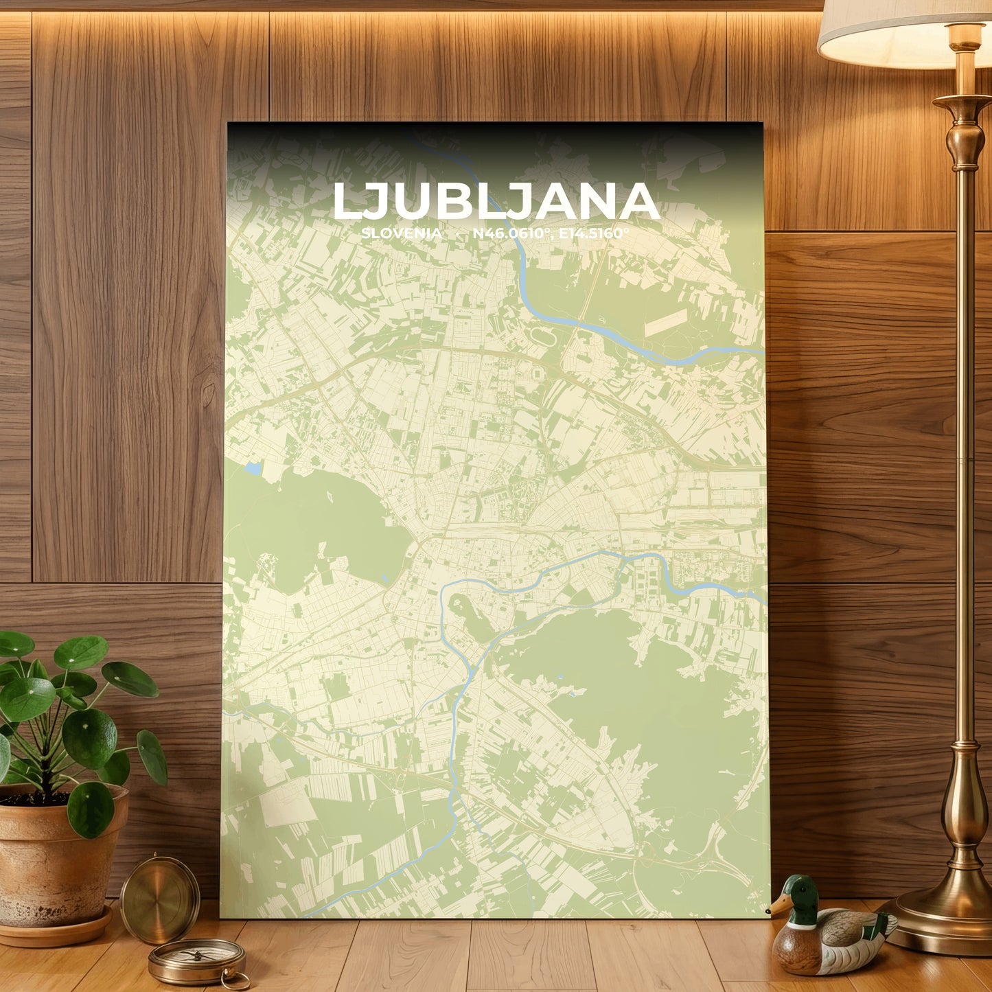 Ljubljana Drift Map Poster
