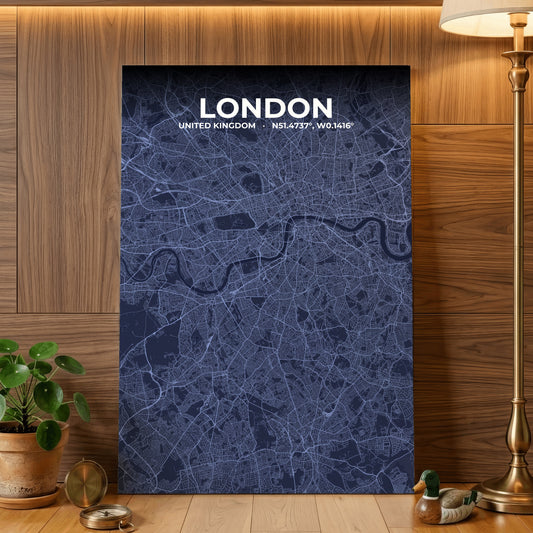 London Tide Map Poster