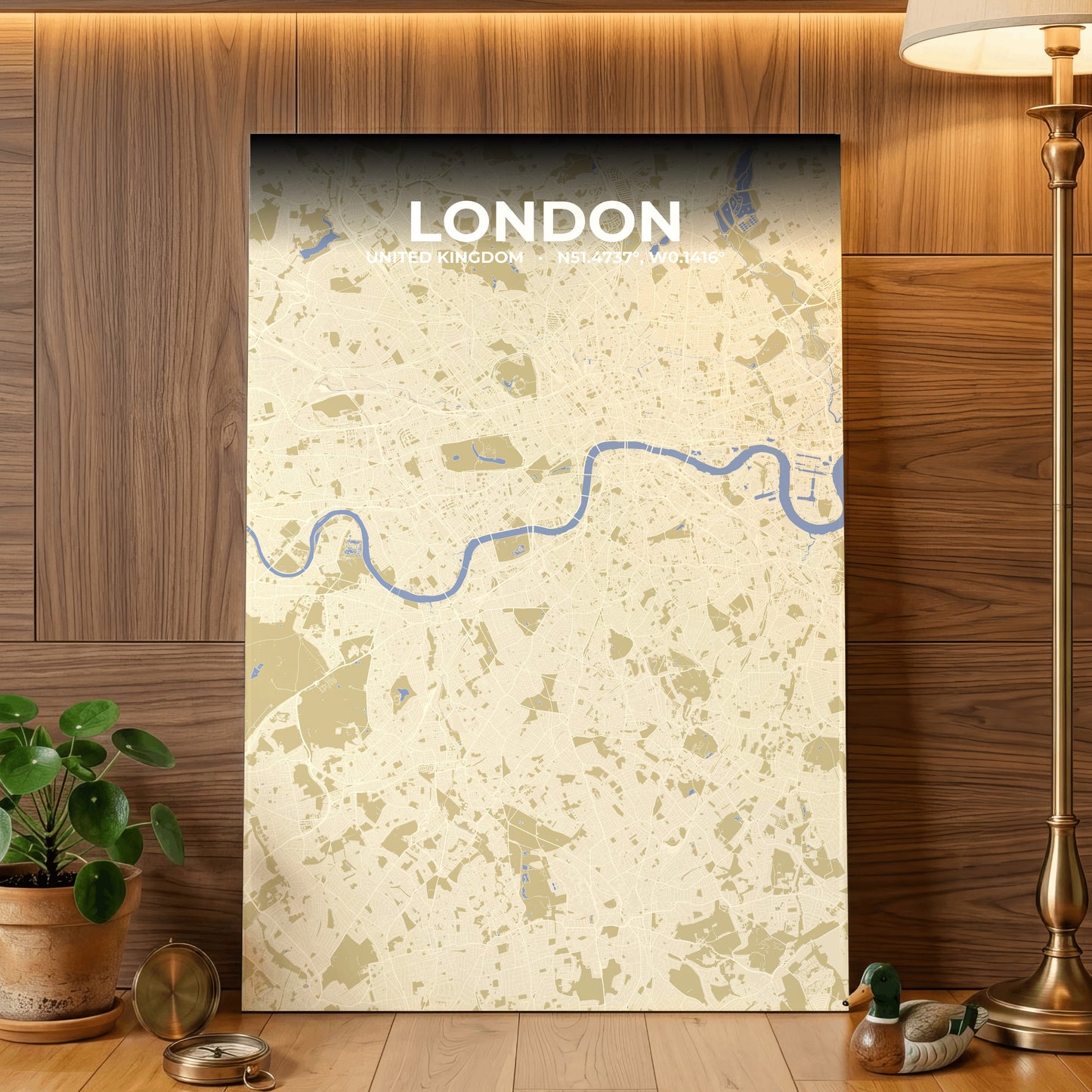 London Barn Map Poster