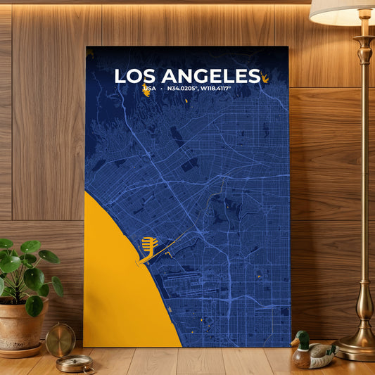 Los Angeles Ink Map Poster