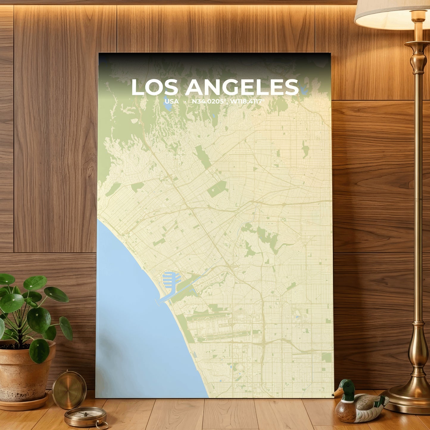 Los Angeles Drift Map Poster