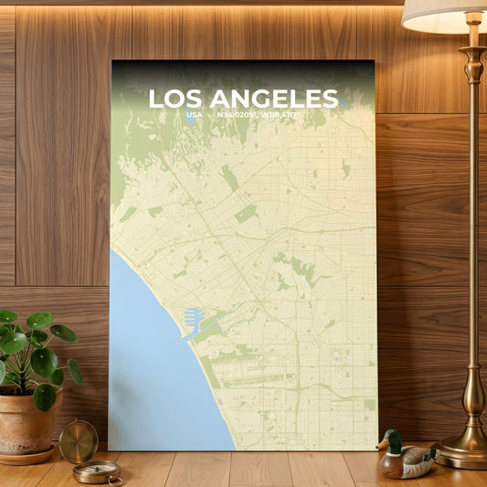Los Angeles Drift Map Poster