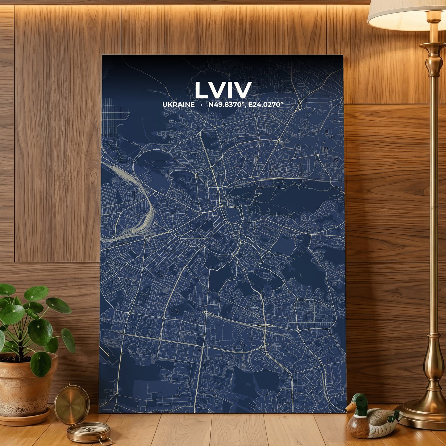 Lviv Anchor Map Poster