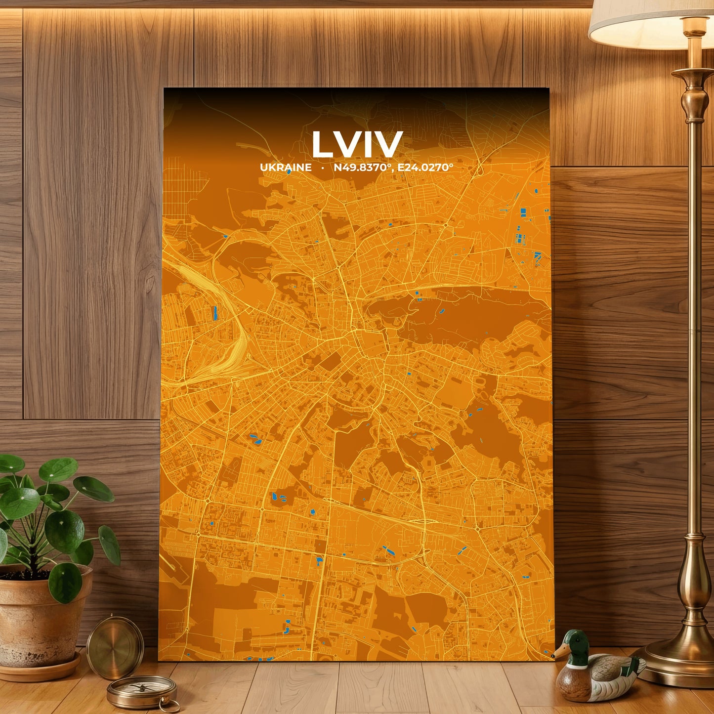Lviv Scorch Map Poster