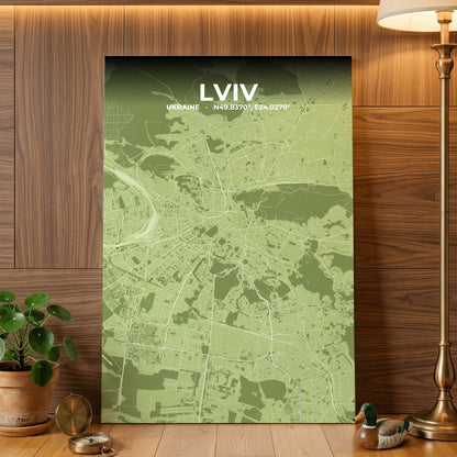 Lviv Grove Map Poster
