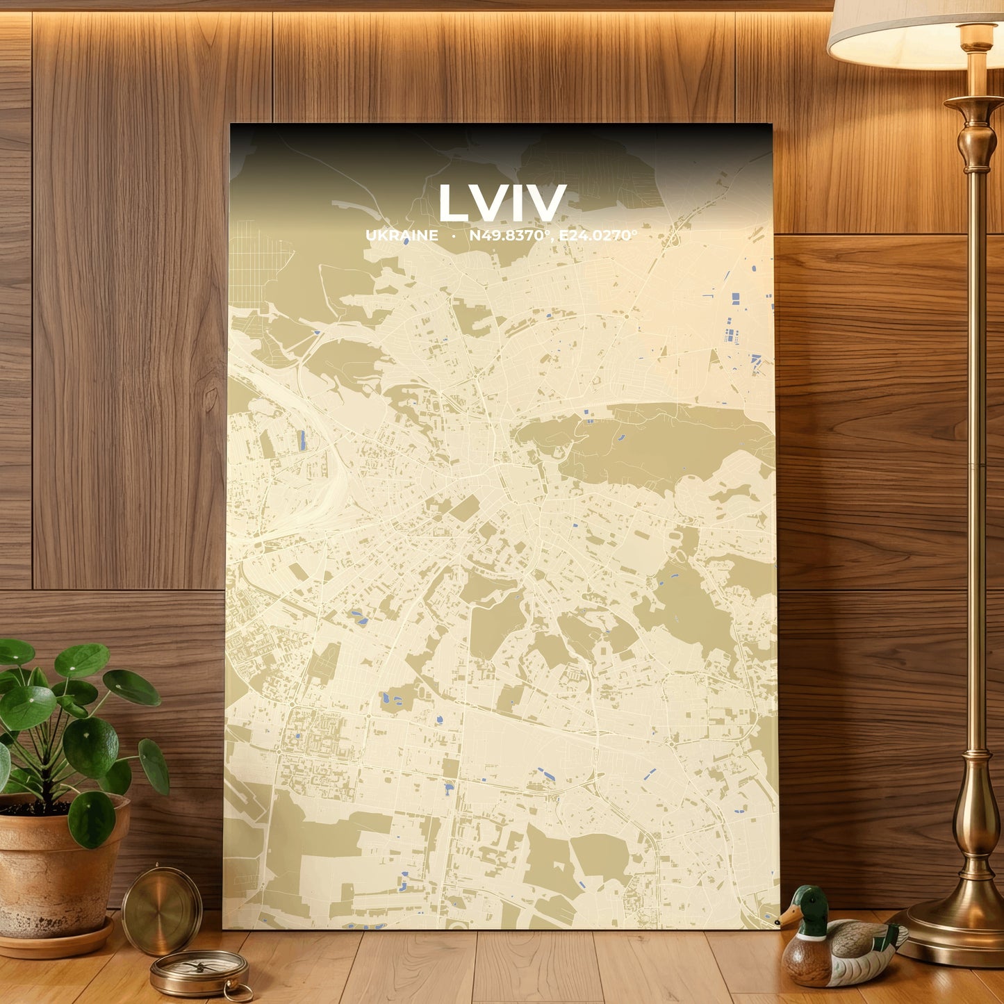 Lviv Barn Map Poster