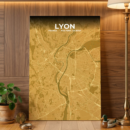 Lyon Forge Map Poster