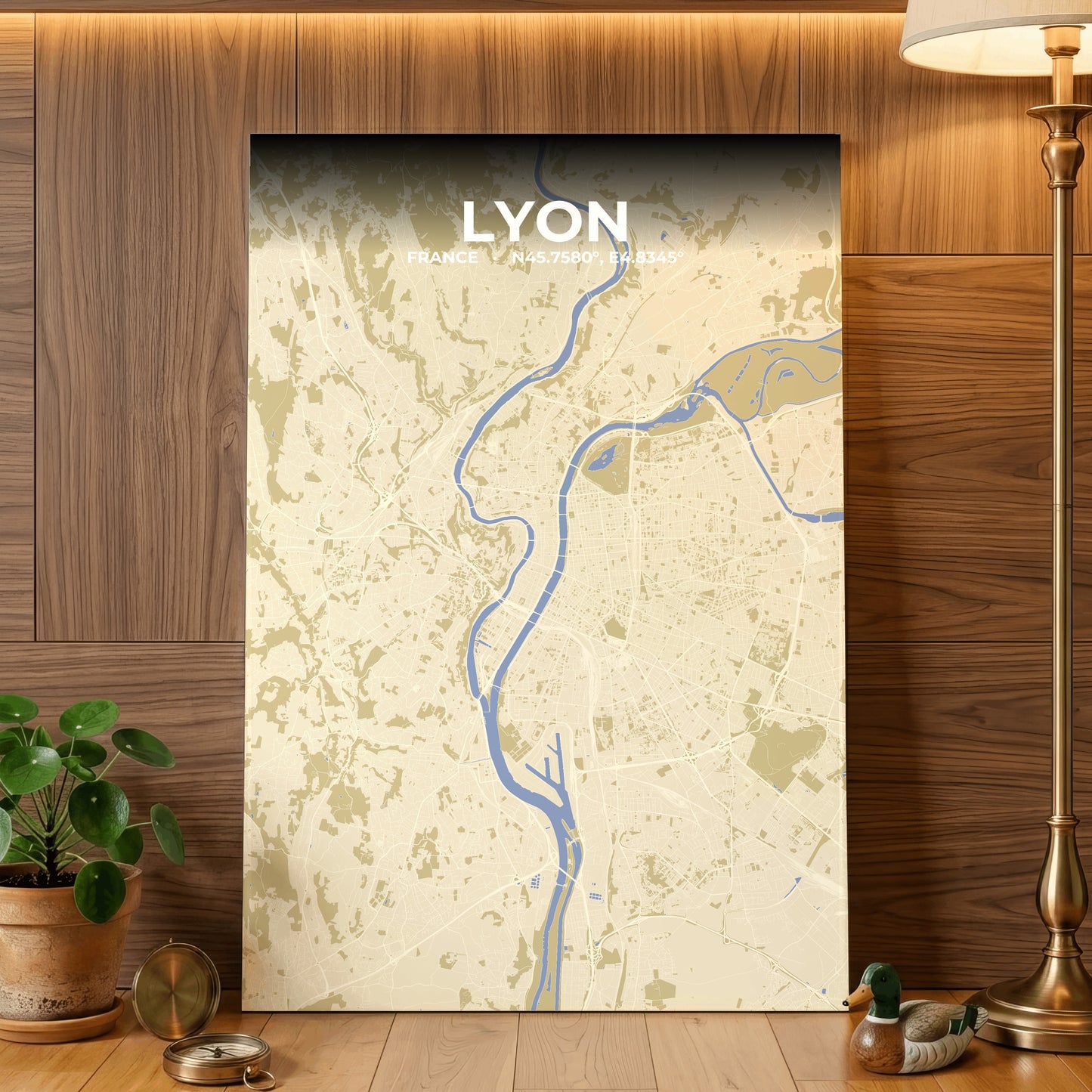 Lyon Barn Map Poster
