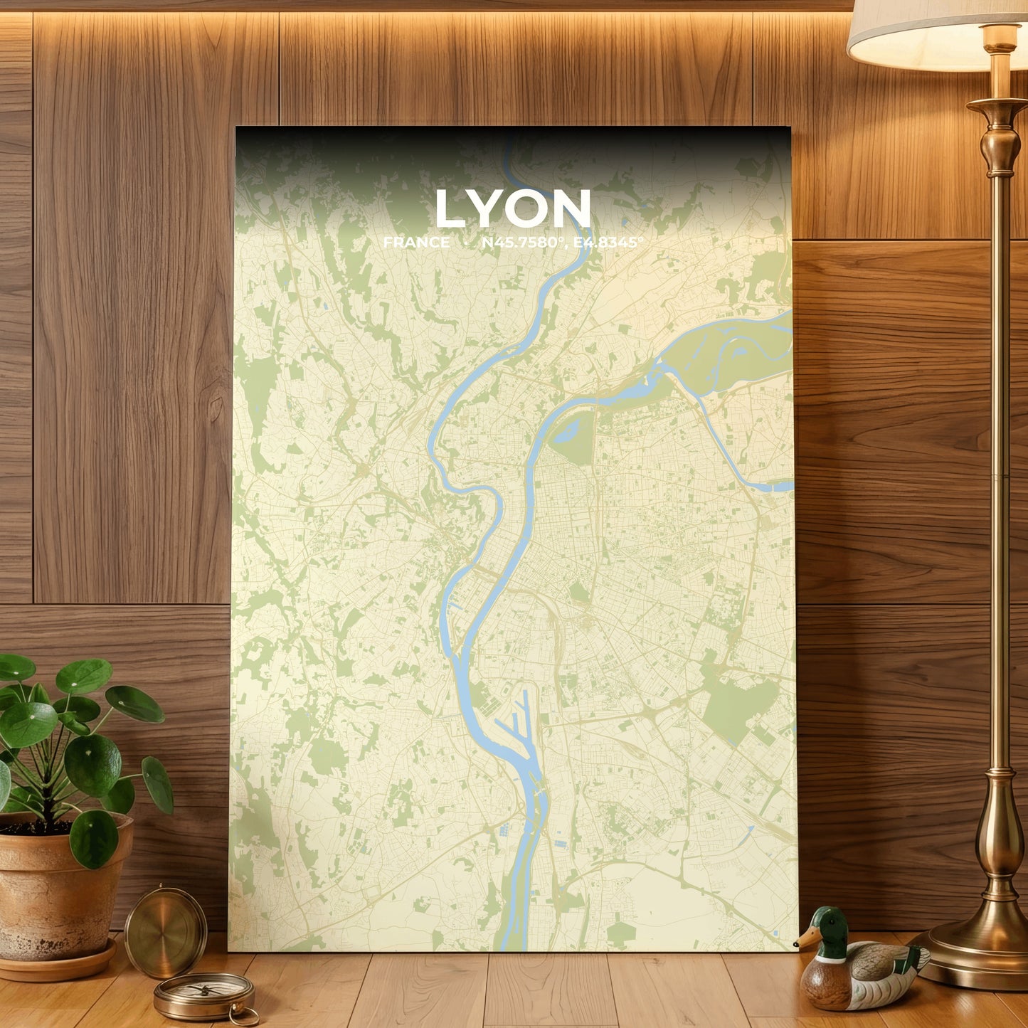 Lyon Drift Map Poster