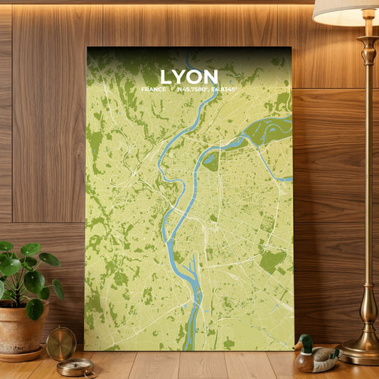 Lyon Fern Map Poster