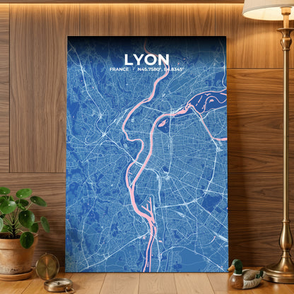 Lyon Candy Map Poster