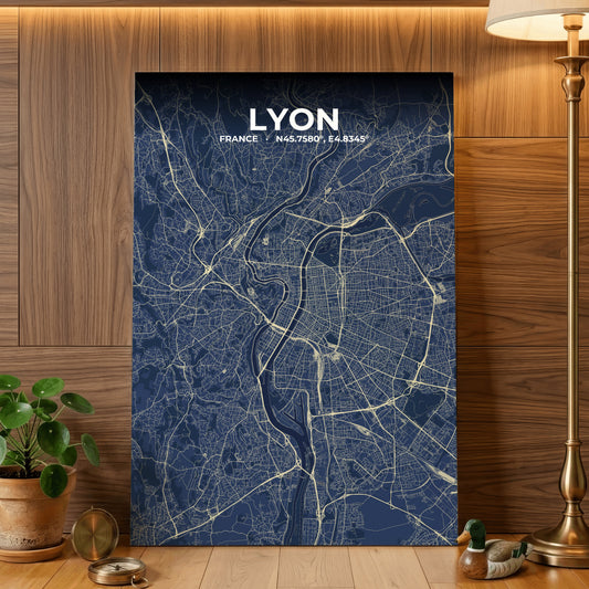 Lyon Anchor Map Poster