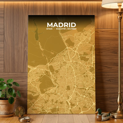 Madrid Forge Map Poster