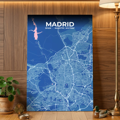 Madrid Candy Map Poster