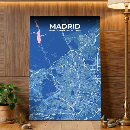 Madrid Candy Map Poster