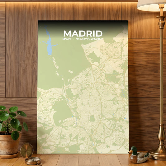 Madrid Drift Map Poster
