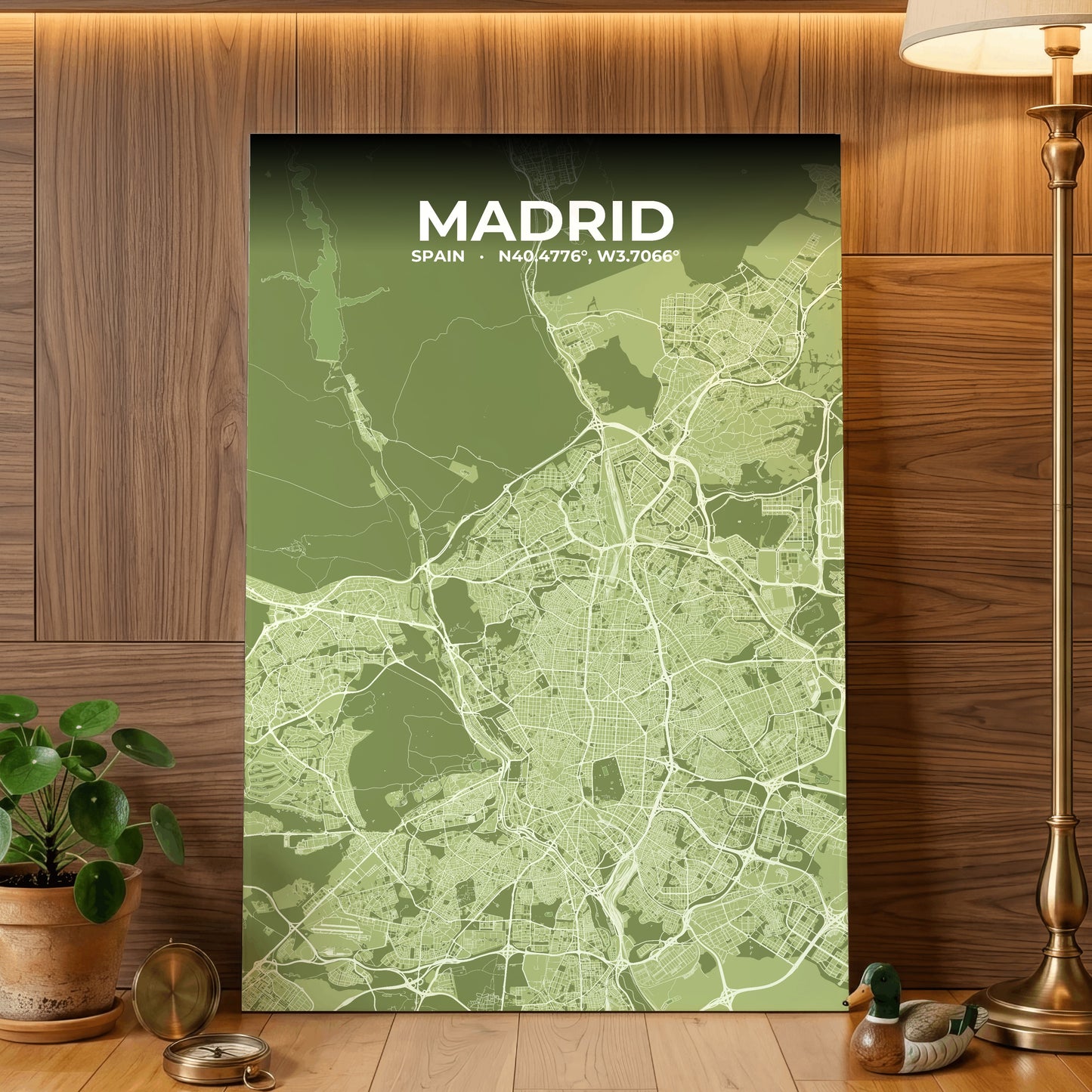 Madrid Grove Map Poster