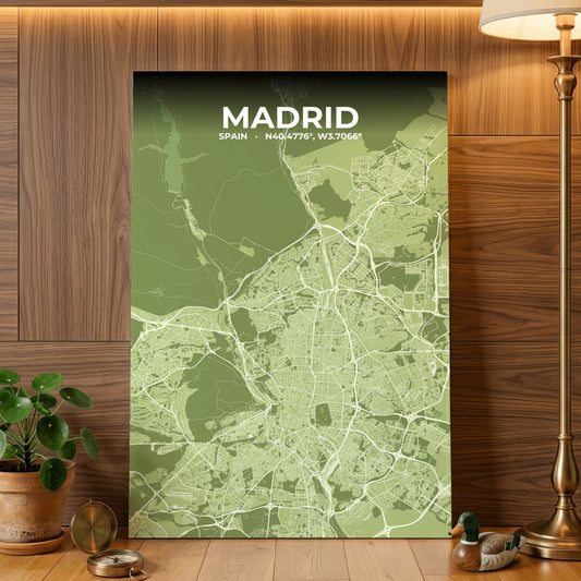 Madrid Grove Map Poster