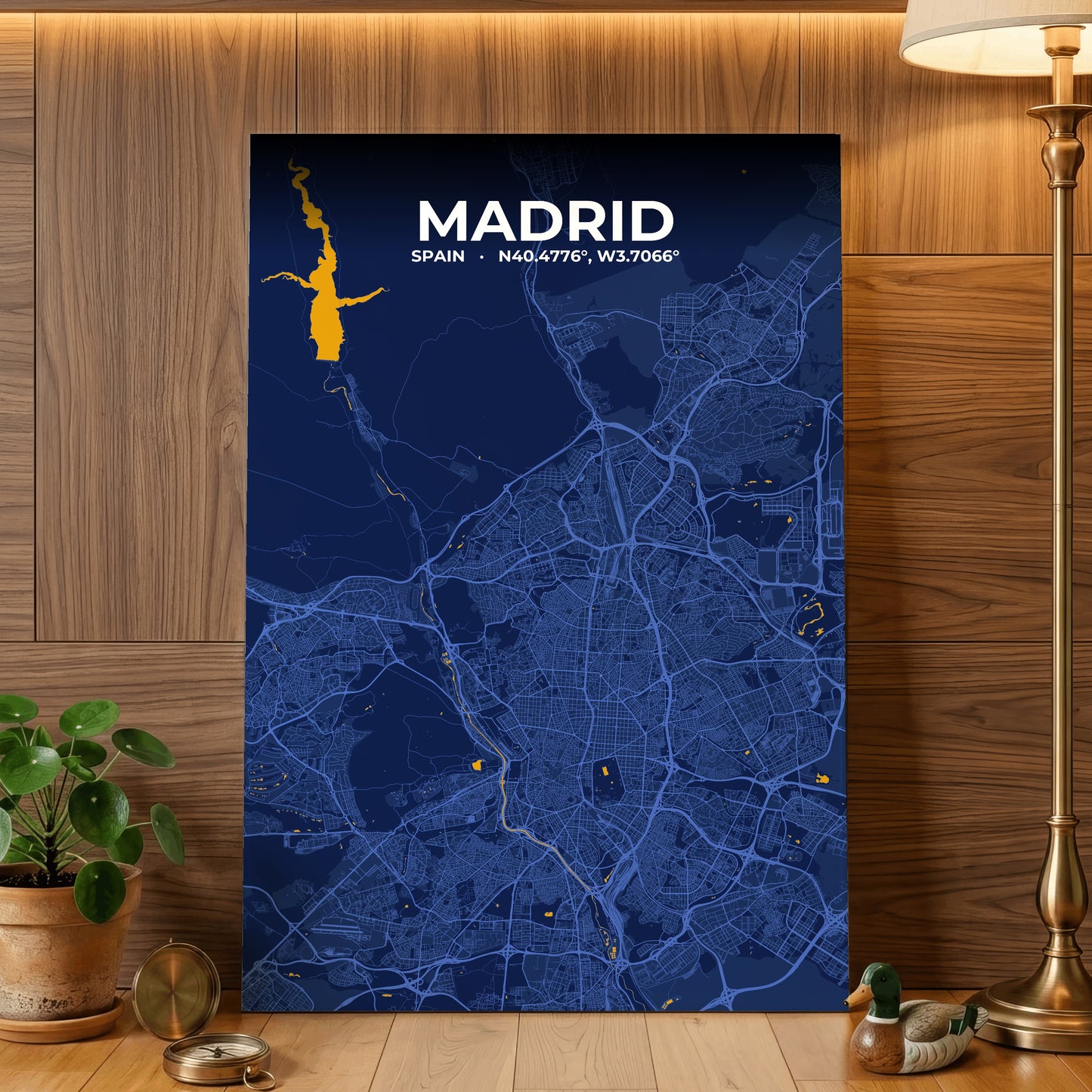 Madrid Ink Map Poster
