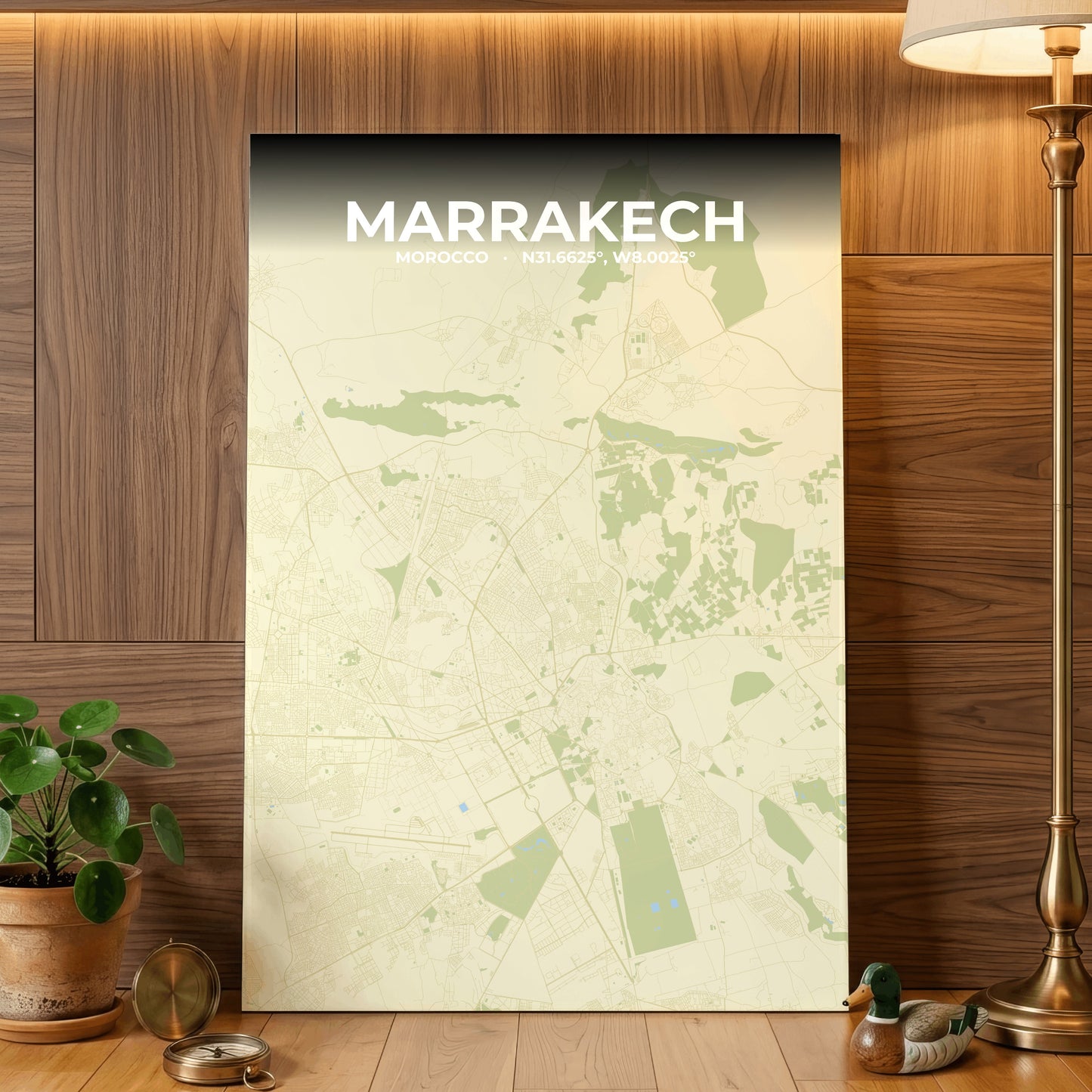 Marrakech Drift Map Poster