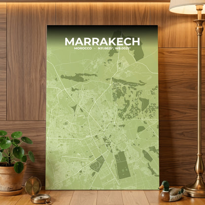 Marrakech Grove Map Poster