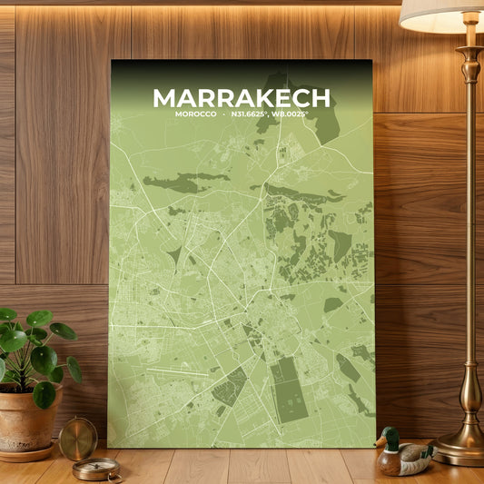 Marrakech Grove Map Poster