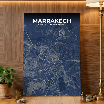 Marrakech Anchor Map Poster