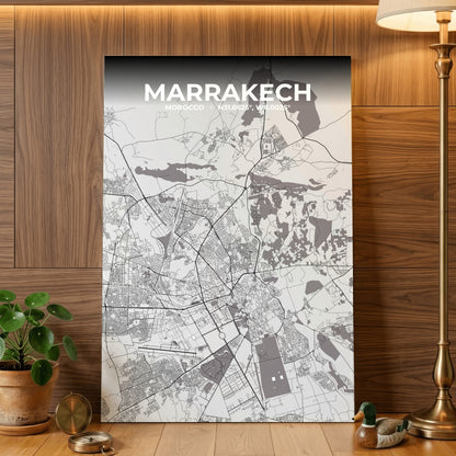 Marrakech Ash Map Poster