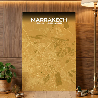 Marrakech Forge Map Poster