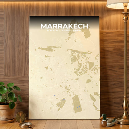 Marrakech Barn Map Poster