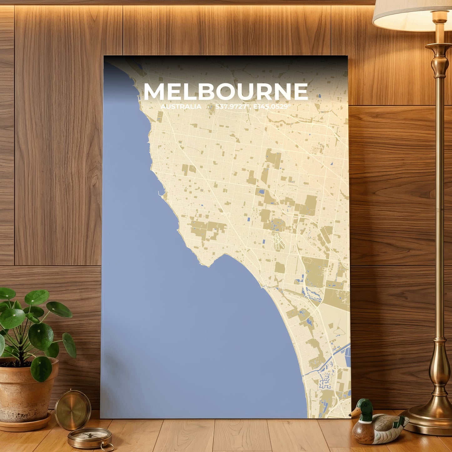 Melbourne Barn Map Poster