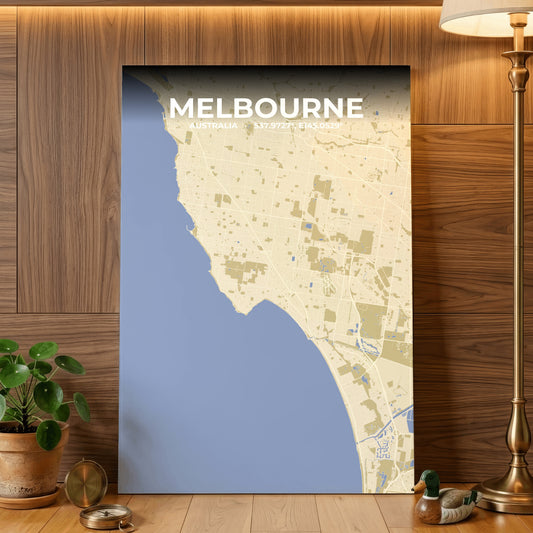 Melbourne Barn Map Poster