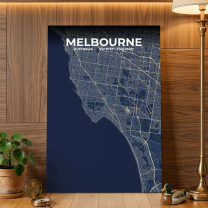 Melbourne Anchor Map Poster