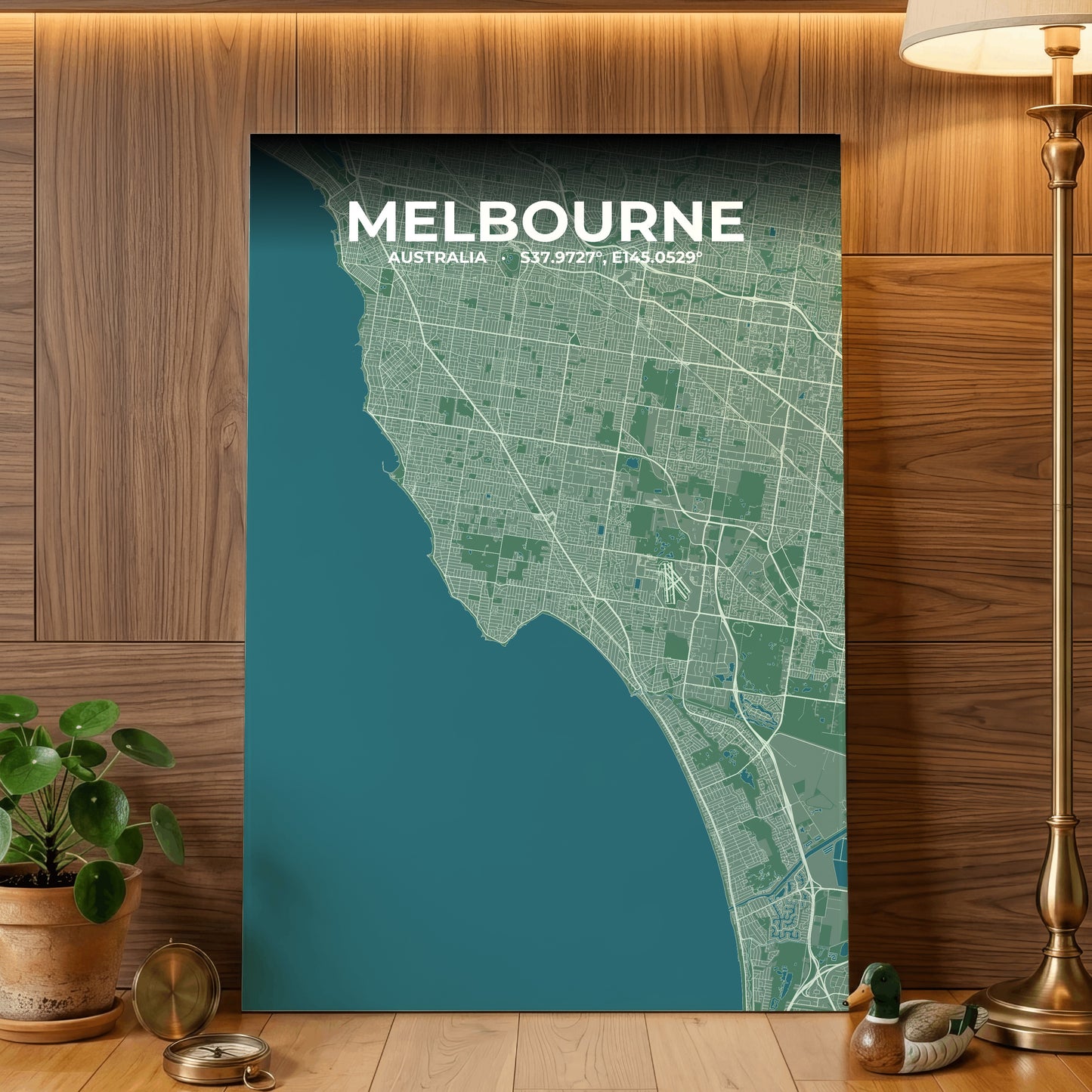 Melbourne Mist Map Poster