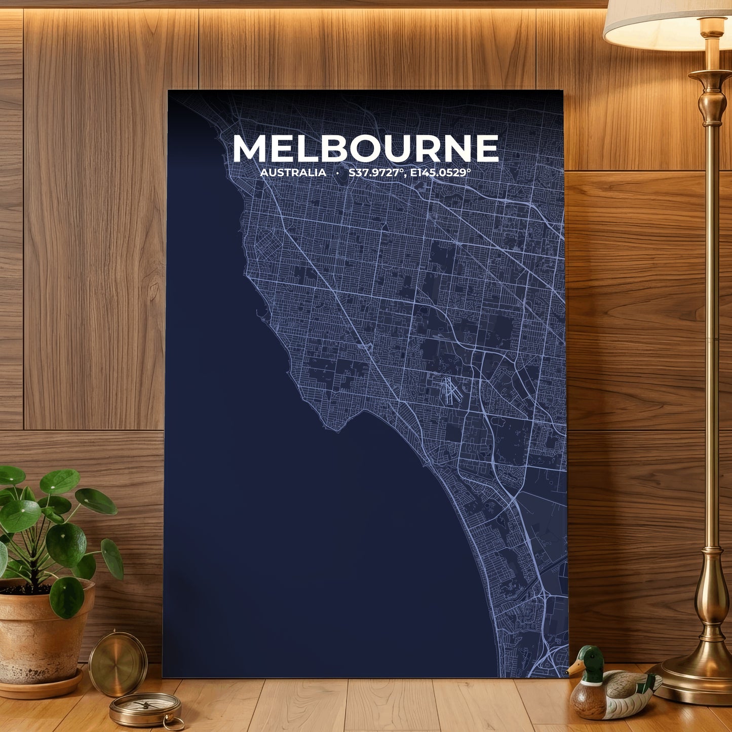 Melbourne Tide Map Poster